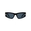 Stella Mccartney Chain Acetate Cat-eye Sunglasses In Black