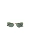 Stella Mccartney Cat's Eye Frame Sunglasses In Green