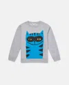 Stella Mccartney Cat Graphic Sweatshirt In Grey
