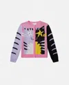 Stella Mccartney Cat Graphic Sweatshirt In Pink