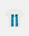 Stella Mccartney Cat Graphic T-shirt In Cream