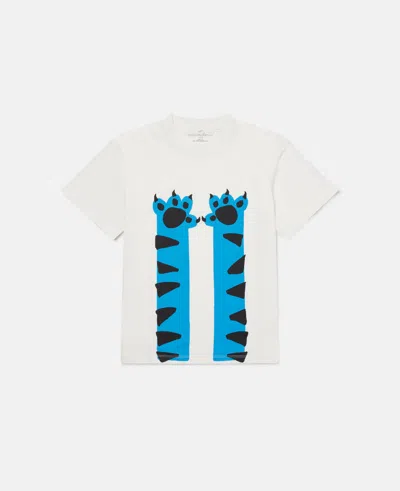 Stella Mccartney Cat Graphic T-shirt In Cream