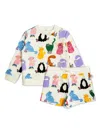 Stella Mccartney Cat-print Shorts Set In White