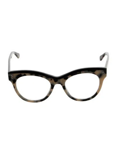 Pre-owned Stella Mccartney Cat-eye Eyeglasses In Black