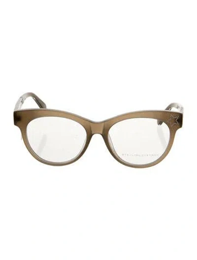 Pre-owned Stella Mccartney Cat-eye Eyeglasses In Gray