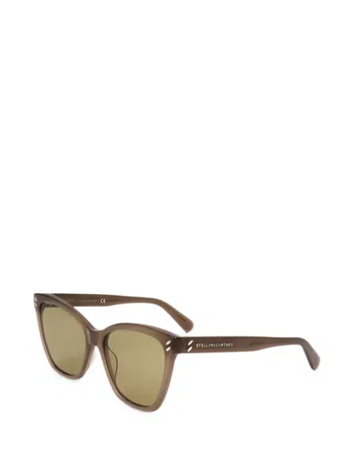 Stella Mccartney Cat-eye Frame Sunglasses In Green