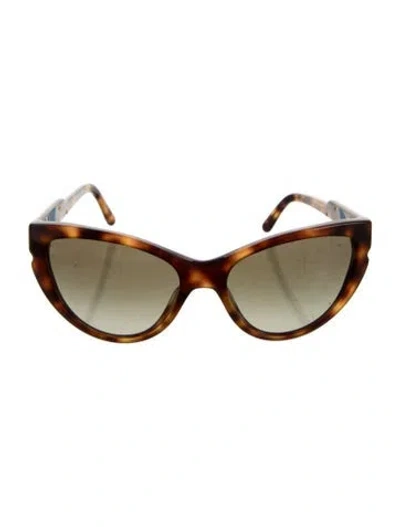 Pre-owned Stella Mccartney Cat-eye Gradient Sunglasses In Brown