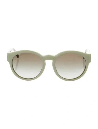 Pre-owned Stella Mccartney Cat-eye Gradient Sunglasses In Green