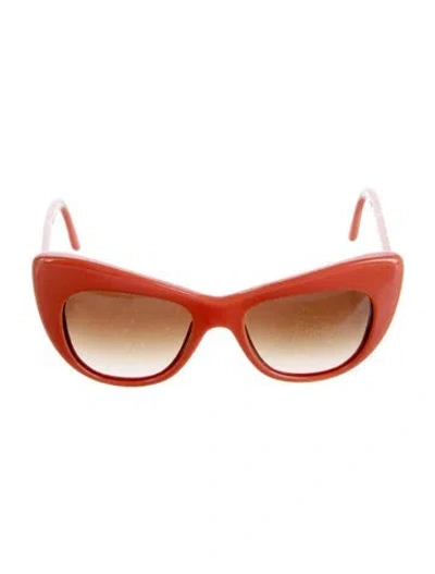 Pre-owned Stella Mccartney Cat-eye Gradient Sunglasses In Orange