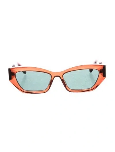 Pre-owned Stella Mccartney Cat-eye Mirrored Sunglasses In Brown