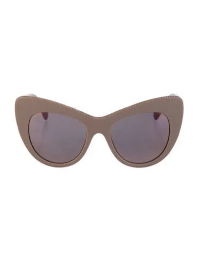 Pre-owned Stella Mccartney Cat-eye Mirrored Sunglasses In Neutral