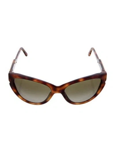 Pre-owned Stella Mccartney Cat-eye Tinted Sunglasses In Brown