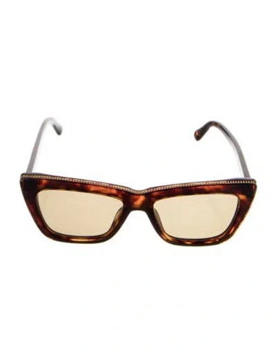 Pre-owned Stella Mccartney Cat-eye Tinted Sunglasses In Brown