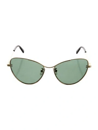 Pre-owned Stella Mccartney Cat-eye Tinted Sunglasses In Gold