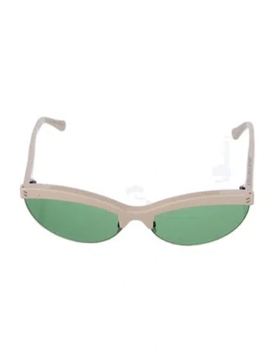 Pre-owned Stella Mccartney Cat-eye Tinted Sunglasses In White