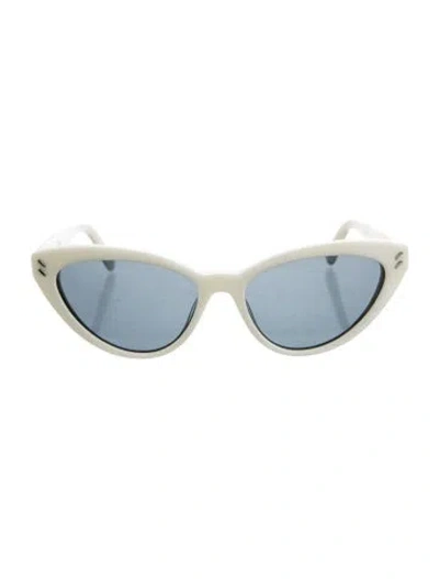 Pre-owned Stella Mccartney Cat-eye Tinted Sunglasses In White