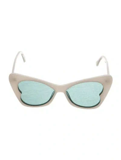 Pre-owned Stella Mccartney Cat-eye Tinted Sunglasses In White