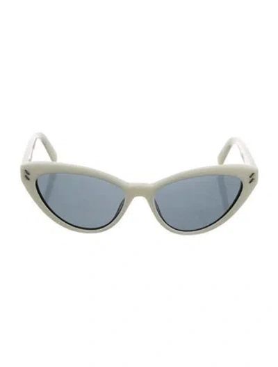 Pre-owned Stella Mccartney Cat-eye Tinted Sunglasses In White