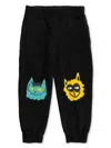 Stella Mccartney Cats Graphic Track Pants In Black