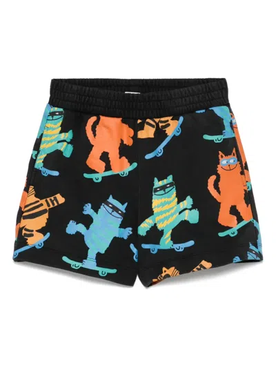 STELLA MCCARTNEY CATS-PRINT SHORTS