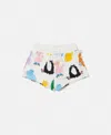 Stella Mccartney Cats Print Shorts In Cream