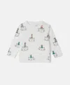 Stella Mccartney Cats Print Sweatshirt In Cream
