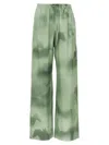 Stella Mccartney All-over Print Silk Pants With High Waist