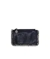 Stella Mccartney Chain Around Zipped Wallet In Black