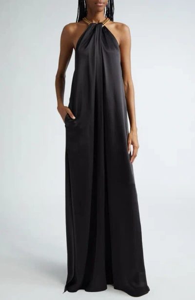 Stella Mccartney Jumpsuit With Chain In Black