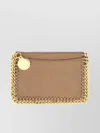 Stella Mccartney Chain Detail Card Holder In Brown