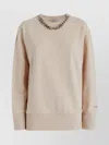 Stella Mccartney Chain Detail Cotton Sweatshirt