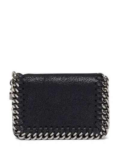 Stella Mccartney Chain Detailed Card Holder In Black