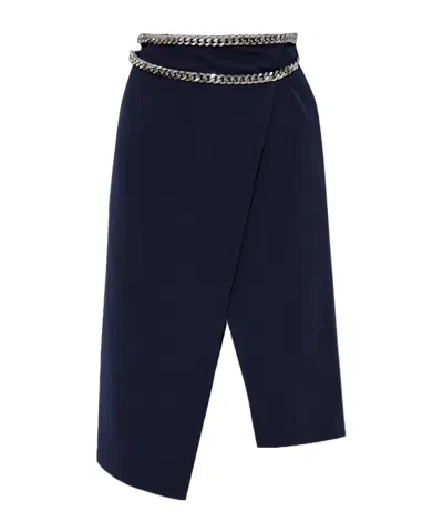 STELLA MCCARTNEY STELLA MCCARTNEY CHAIN-DETAILED MIDI SKIRT