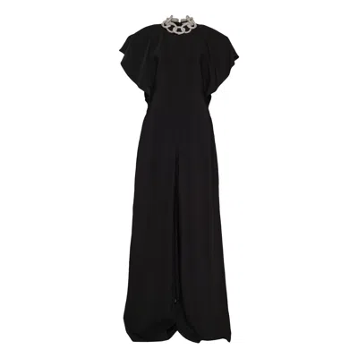 Stella Mccartney Chain Embellished All In One In Black