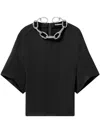 Stella Mccartney Chain-embellished Blouse In Black