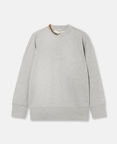 STELLA MCCARTNEY CHAIN-EMBELLISHED SWEATSHIRT