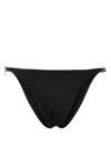 Stella Mccartney Chain-link Bikini Bottoms In Schwarz