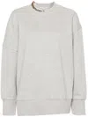 Stella Mccartney Chain-link-detailing Mélange Sweatshirt