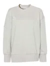 Stella Mccartney Crewneck Organic Cotton Sweatshirt With Chain. In White