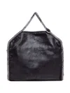 Stella Mccartney Chain-link Trimmed Black Slouch Body Bag In Black