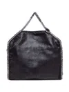 Stella Mccartney Chain-link Trimmed Black Slouch Body Bag In Black