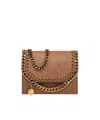 Stella Mccartney Falabella Chain-link Wallet In Brown