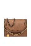 Stella Mccartney Falabella Chain-link Wallet In Peacn