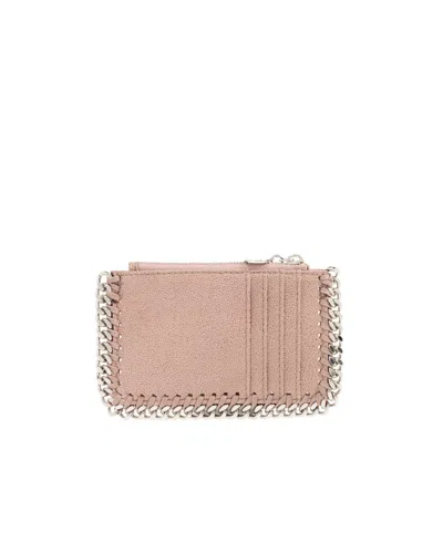 Stella Mccartney Chain-linked Zipped Purse In Brown