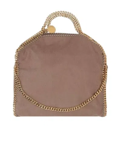 Stella Mccartney Chain Shoulder Bag In Brown