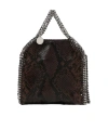 Stella Mccartney Womens Espresso Mini Falabella Snake-print Faux-leather Tote Bag In Brown