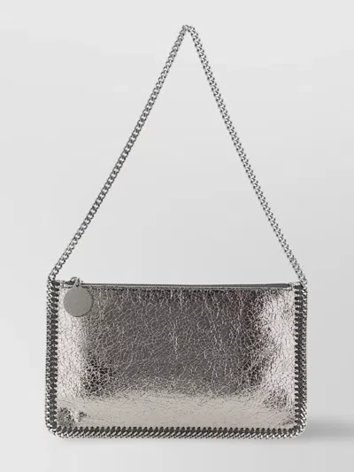 Stella Mccartney Chain Strap Metallic Finish Clutch Bag