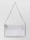 Stella Mccartney Chain Strap Rectangular Clutch Bag In Gray