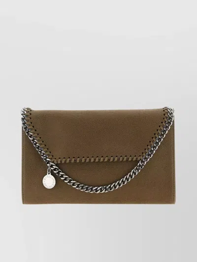 Stella Mccartney Chain Strap Wallet Stitch Detailing