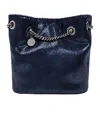 Stella Mccartney Embellished Chain Shoulder Bag In Black